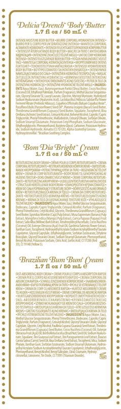 SOL DE JANEIRO Rio Trio Mini Body Cream Set - Bum Bum, Delicia Drench & Bom Dia Bright 50ml Each, Amazon Exclusive Trial ($48 Value)