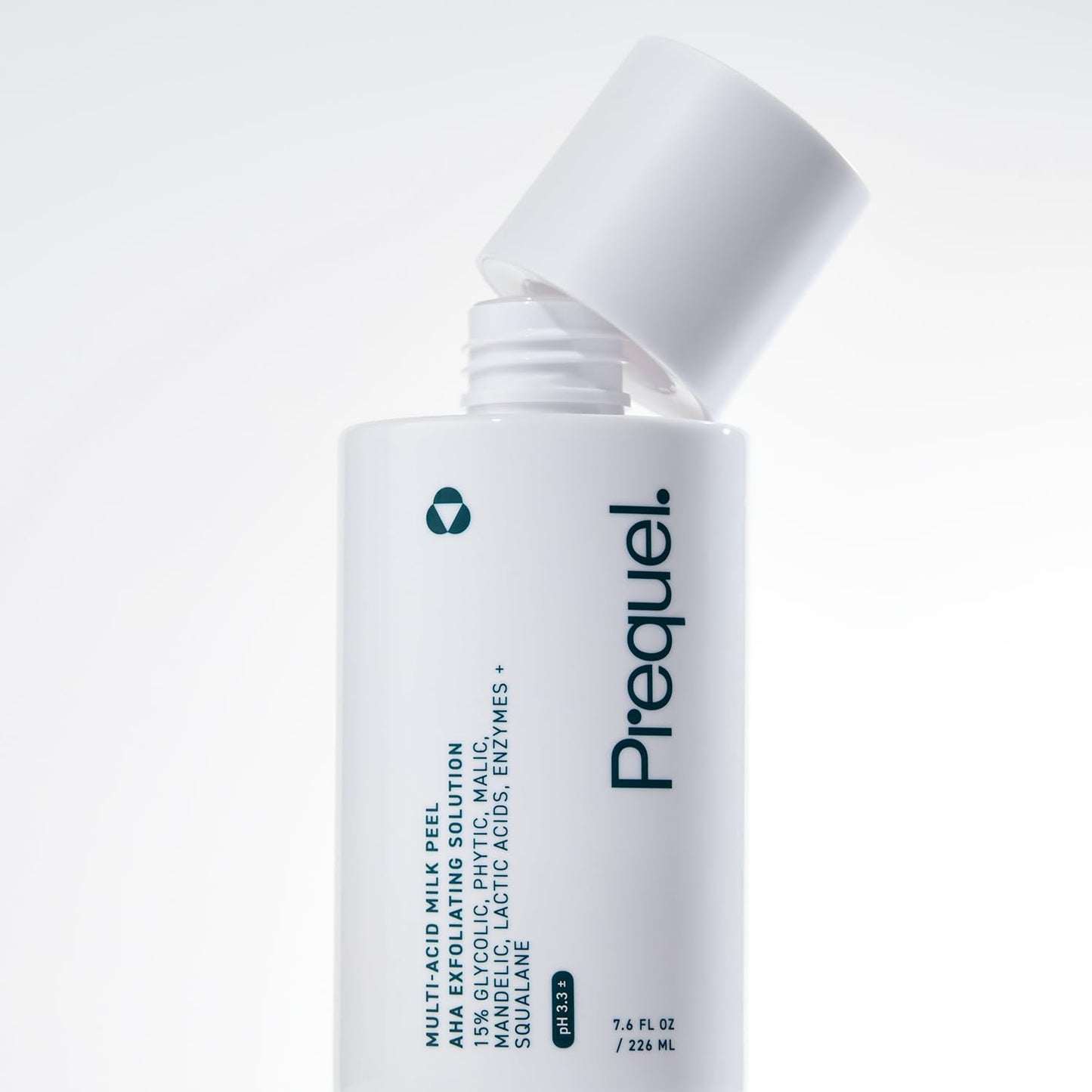 Prequel Skin Multi-Acid Milk Peel – 15% Glycolic Acid Face Peel with Lactic Acid & Enzymes, Hydrating Clinical Exfoliant, 7.6oz