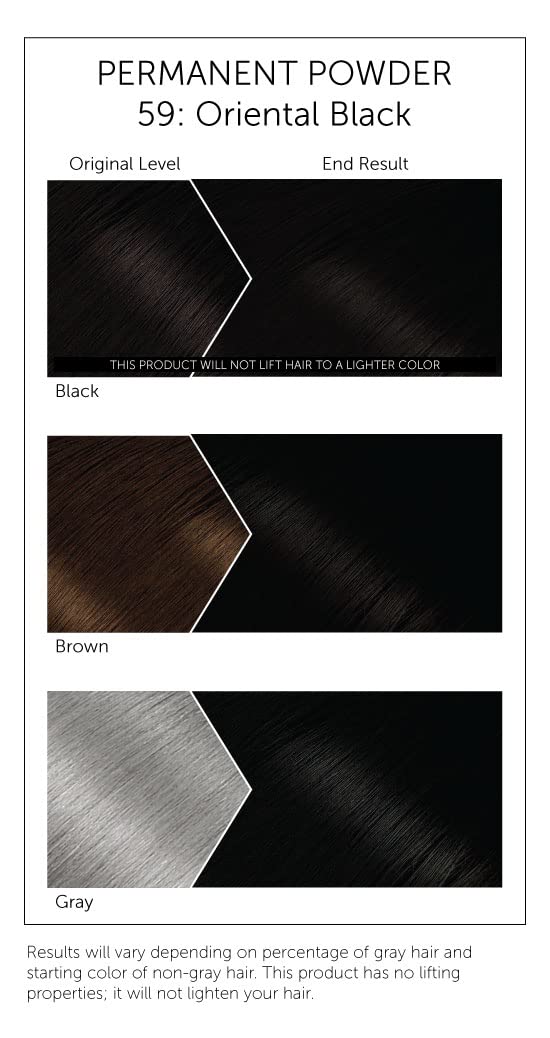 #59 Oriental Black Bigen Permanent Powder - 3 Pack