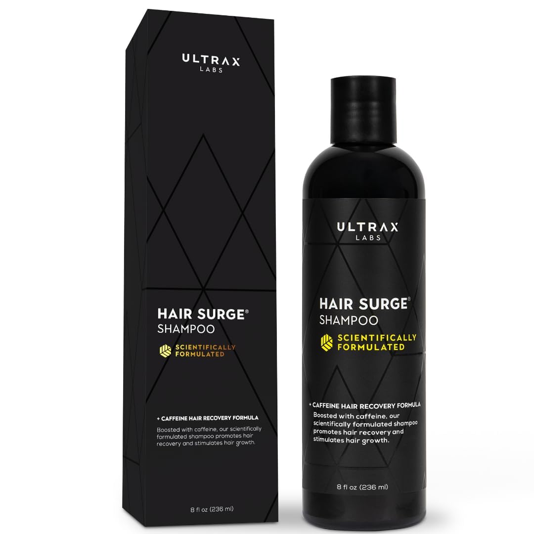 Ultrax Labs Hair Thickening Shampoo for Thinning Hair and Hair Loss - Hair Surge 8 oz for Women and Men