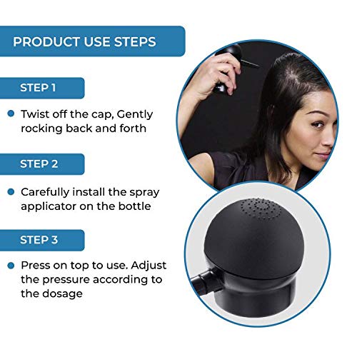 Hair Fiber Applicator Spray Nozzle for Thinning Hair | Precision Atomizer for Hair Building Fibers & Hair Thickening | Concealer Tool for Men & Women