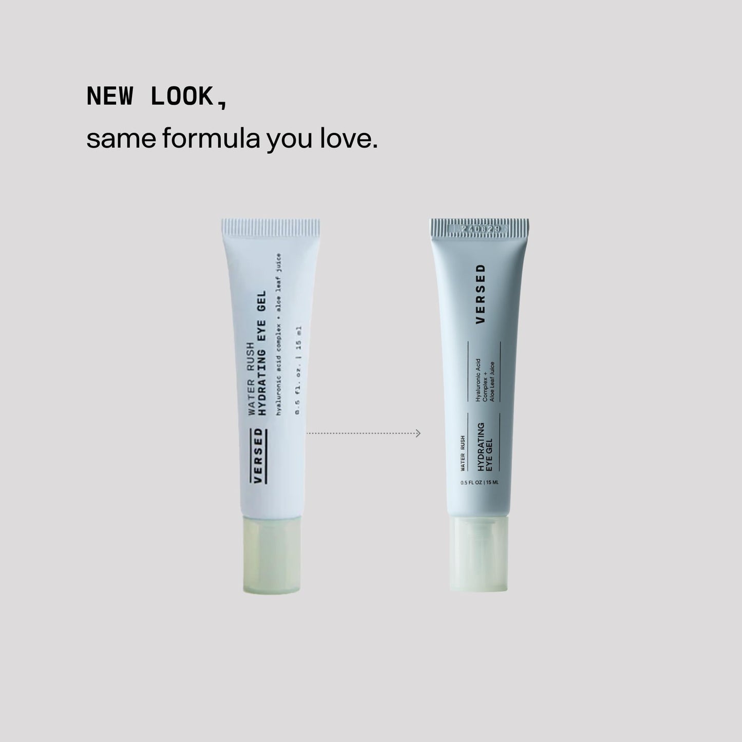 Versed Water Rush Hydrating Eye Gel – Reduces Puffiness & Dark Circles, Brightens Under Eyes with Hyaluronic Acid, Clinically Tested