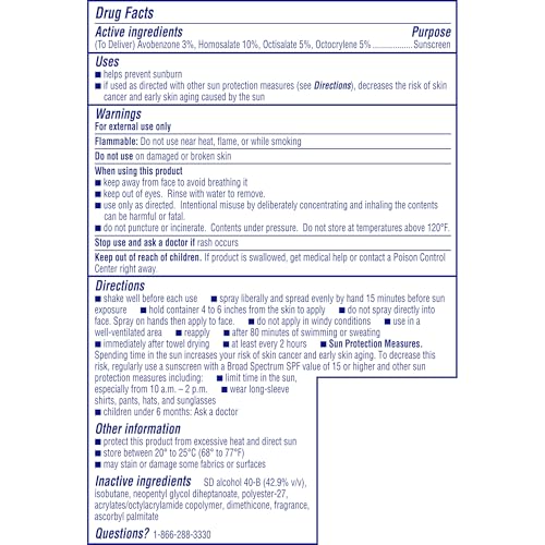 Coppertone Sport SPF 50 Sunscreen Spray, Sweat & Water Resistant, Oxybenzone-Free, Lightweight Sunblock, 5.5oz, Pack of 3