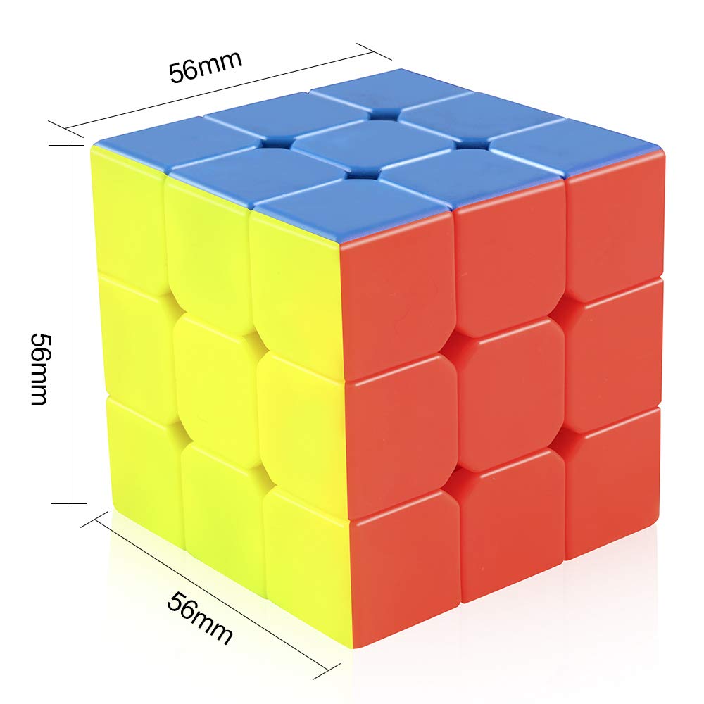D-FantiX Cyclone Boys 3x3 Speed Cube Stickerless Magic Cube 3x3x3 Puzzles Toys (56mm)