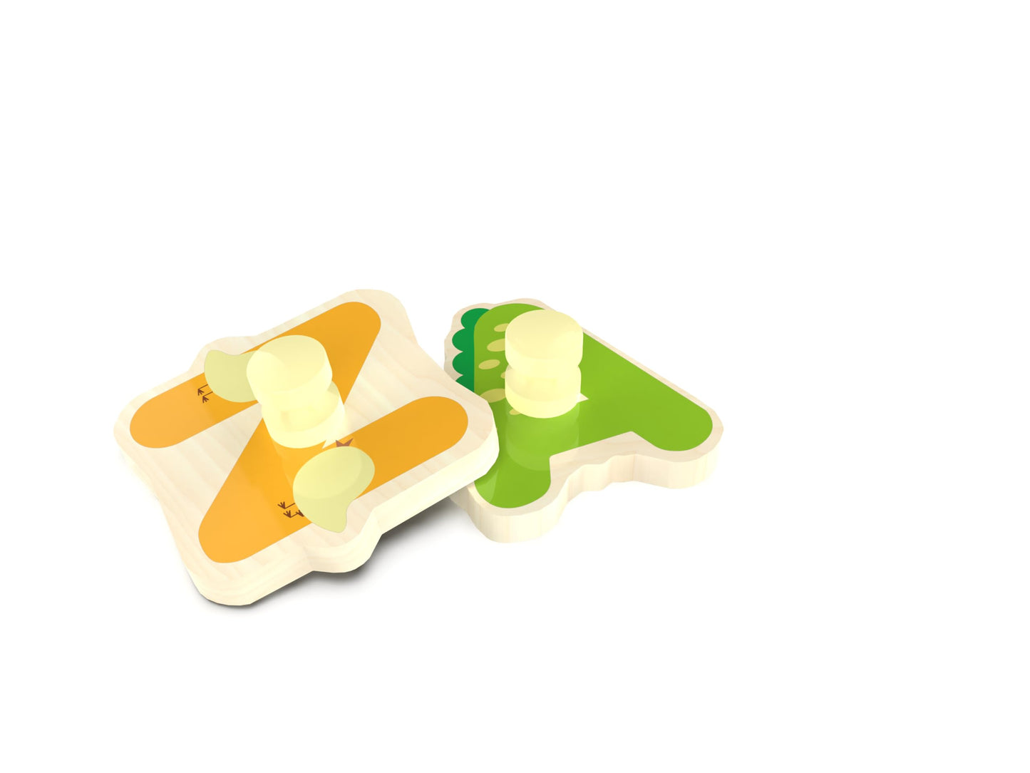 Wooden Alphabet Peg Puzzle for Toddlers – Knob Board, ABC Shape & Learning Toy, Chunky Preschool Puzzle for Boys & Girls Ages 2-4