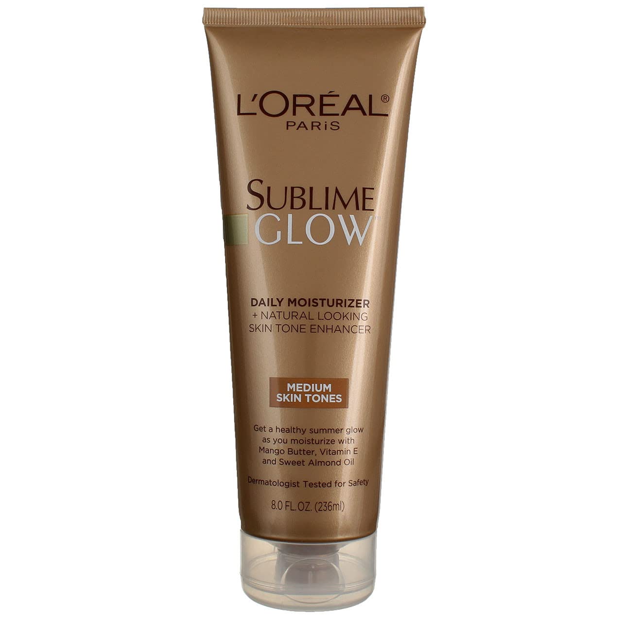 L’Oreal ParisSublime Glow Daily Moisturizer+Natural Skin Tone Enhancer, Medium Skin Tones 8 oz (Pack of 3)
