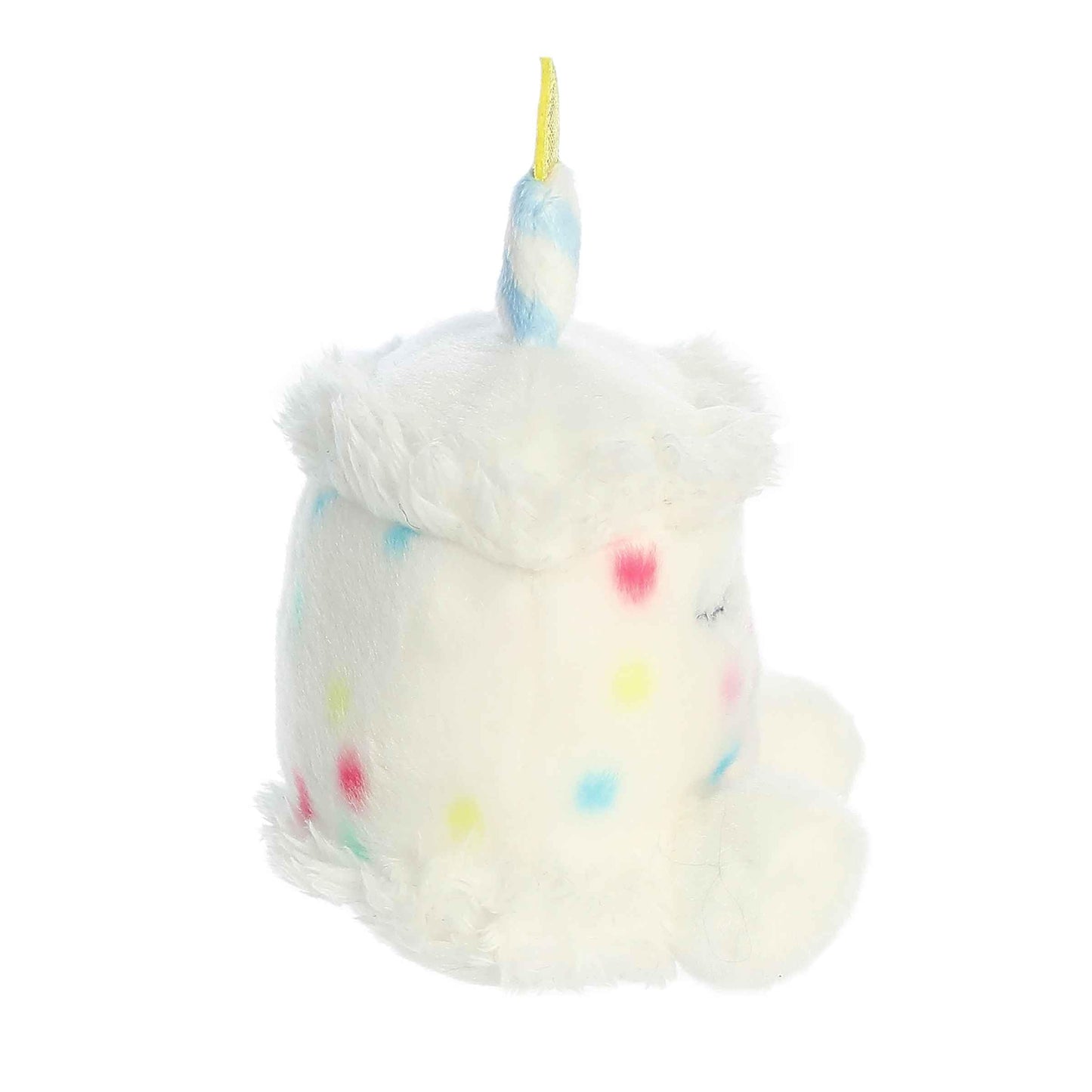 Aurora® Adorable Palm Pals™ Happy B'day Cake Stuffed Animal - Pocket-Sized Play - Collectable Fun - White 5 Inches
