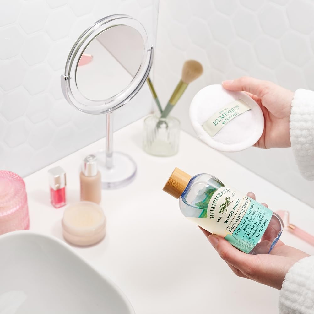 Humphreys Witch Hazel Nourishing Toner | Wild Harvested Witch Hazel & Aloe | Alcohol-Free | Natural | Hydrating | Soothing | 8 Fl Oz