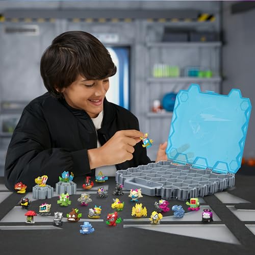 MRBEAST LAB Hive Collector Pack – 26 Micro Beasts Including 2 Glow-in-the-Dark, 26 Stickers & 2 Fusion Caps, Holds 70+ Micro Beasts