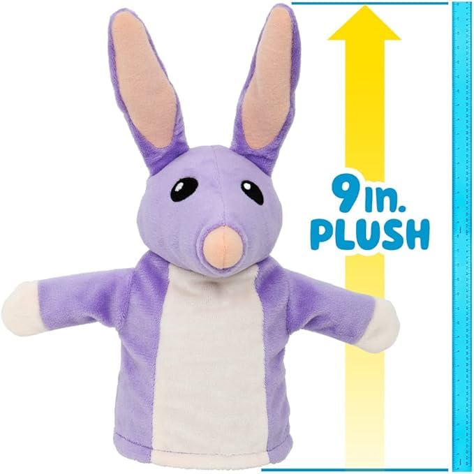 Bluey Unicorse and Bob Bilby Plush Puppet Pack of 2, 8-9”, Soft, Animal Puppets Made for Little Hands, Cuddly Puppets for Kids Ages 3+
