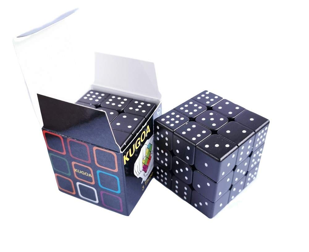 3x3x3 Speed Cube 3D Relief Effect Sudoku Braille Magic Cube Puzzle,IQ Reasoning Games Puzzles Special for The Blind Person,Weak Vision, 5.6cm/2.2"