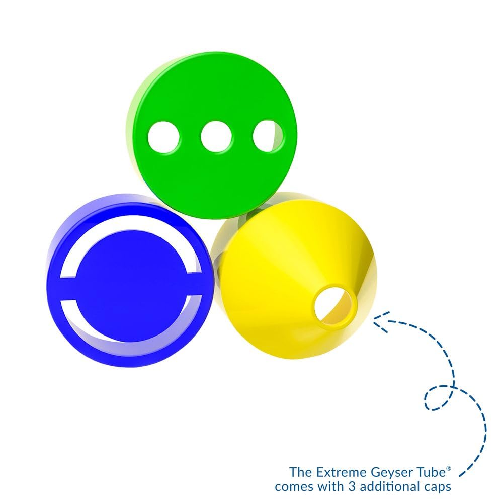 Steve Spangler Science Extreme Geyser Tube Kit for Kids – Mentos & Soda Experiment with Tube, Candy & Spray Caps – STEM Fun