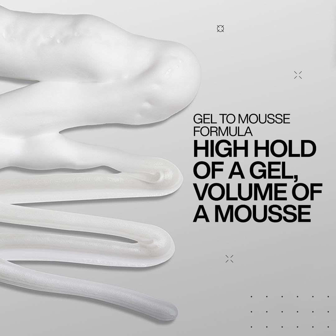 Redken Stay High Volumizing Mousse For Fine Hair - High Hold Gel to Mousse, Strong Hold for 24 Hours