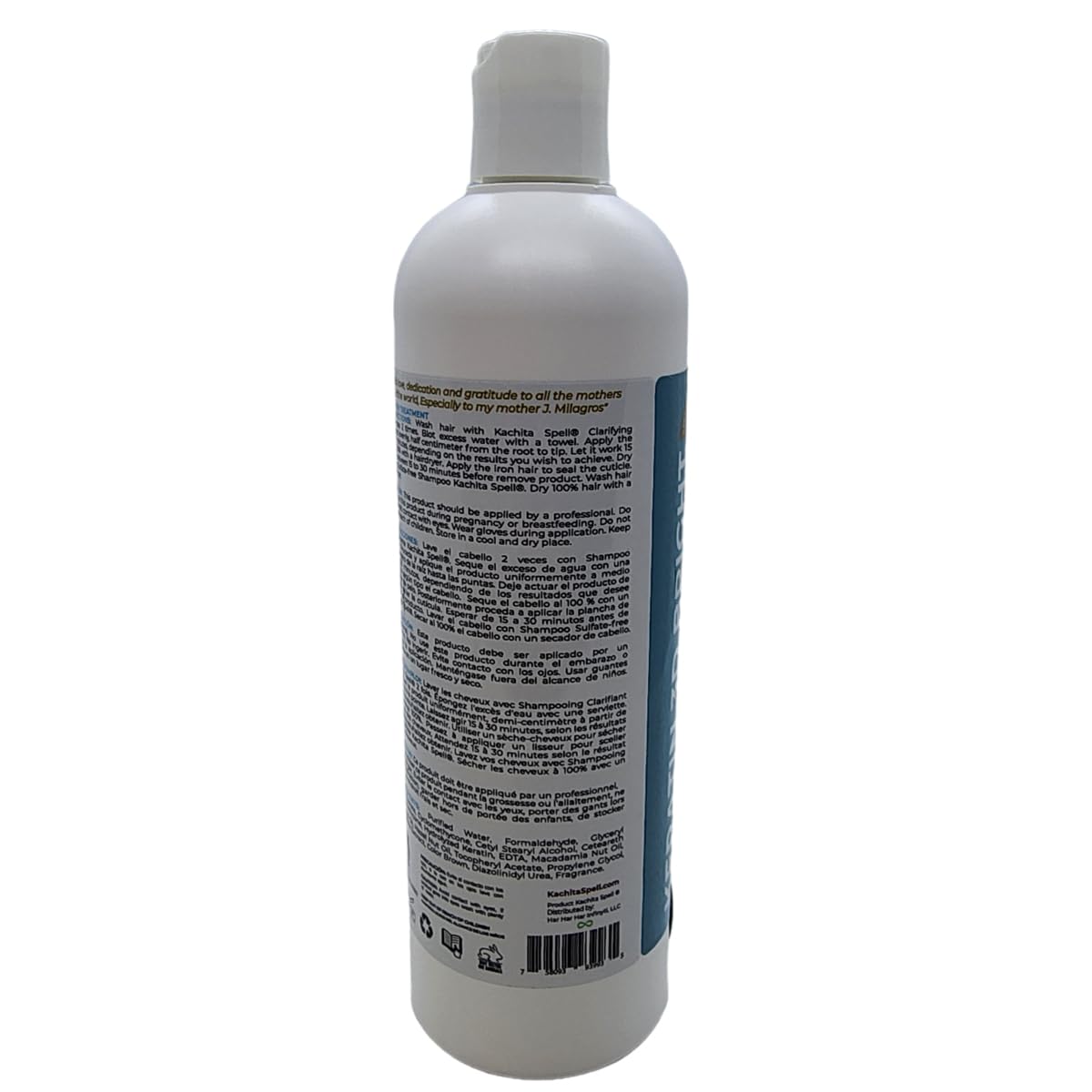 NEW Brazilian Keratin Treatment Hair Straighteners IMPROVED FORMULA 3D Hight Bright Kachita Spell Made in USA (16 floz)