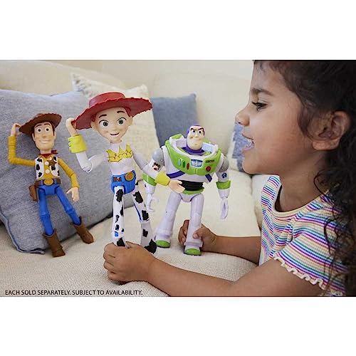 Mattel Disney and Pixar Toy Story Large Action Figure, Posable Jessie Collectible in Signature Cowgirl Look with Removable Hat, 12-inch Scale
