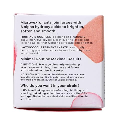 Mad Hippie MicroDermabrasion Facial - Exfoliating Face Scrub with Glycolic Acid, Mandelic Acid, AHA Complex & Hyaluronic Acid, 2.1 Fl Oz