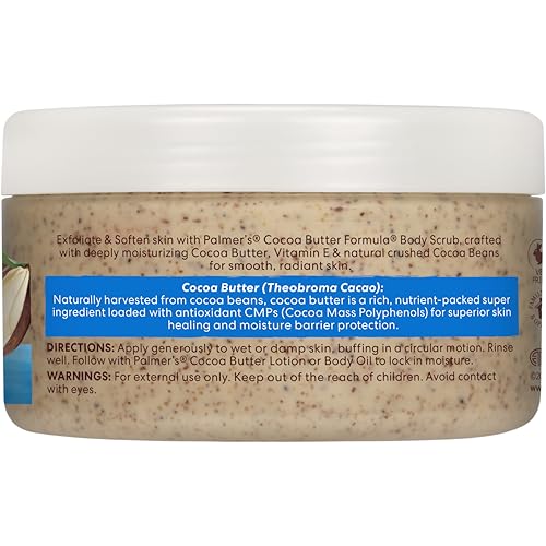 Palmer's Cocoa Butter Formula Exfoliating Body Scrub for Smooth Skin, Skin Exfoliator for Women and Men, 7 oz