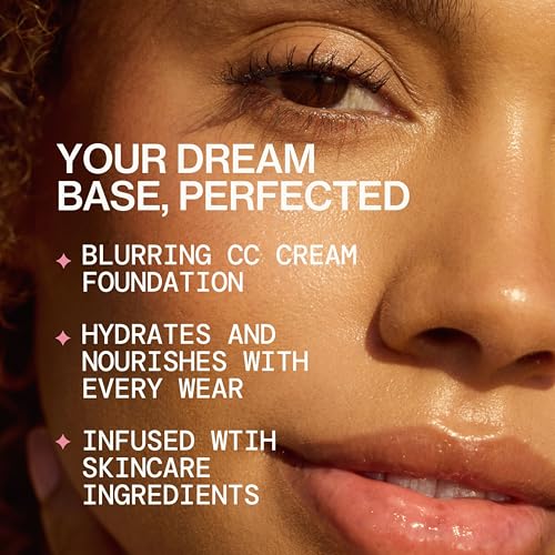 Pacifica Ultra CC Cream Radiant Foundation SPF 17 - Warm-Light – Medium Coverage Color Correcting Cream, Dewy Finish, Mineral SPF, 1 oz