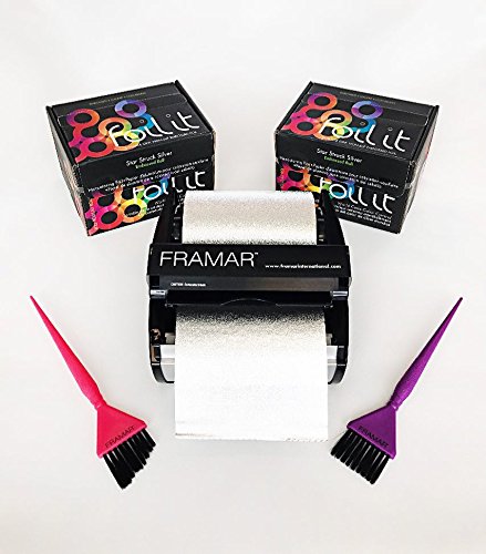 FRAMAR Silver Hair Foil Roll – 320 ft Salon Foils for Hair Highlighting, Long Hair Highlights & Balayage, Professional Foil for Stylists