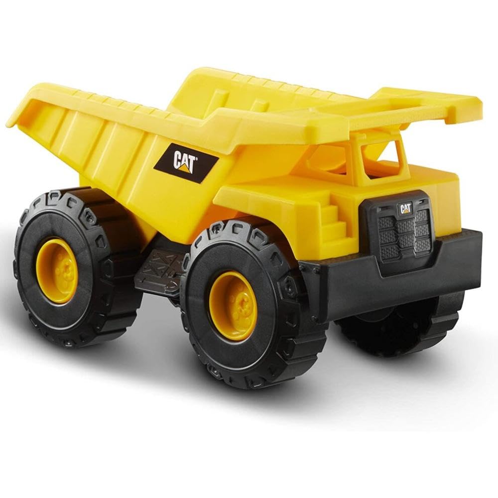 CAT Construction Dump Truck Toy Vehicle – 10" Plastic Truck with Articulated Bucket for Kids, Indoor & Outdoor Play, Construction Toy Ages 3+