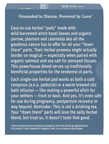 Earth Mama Herbal Sitz Bath | Pregnancy & Postpartum Essentials, Soothing Sitz Bath for Hemorrhoids with Witch Hazel, & Calendula, 6-Count