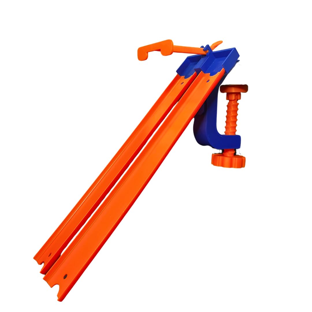 Hot Wheels Compatible 2-Lane Starting Gate with Clamp for Toy Racetracks – Build Epic Races, Made in USA (Gate & Clamp Combo)