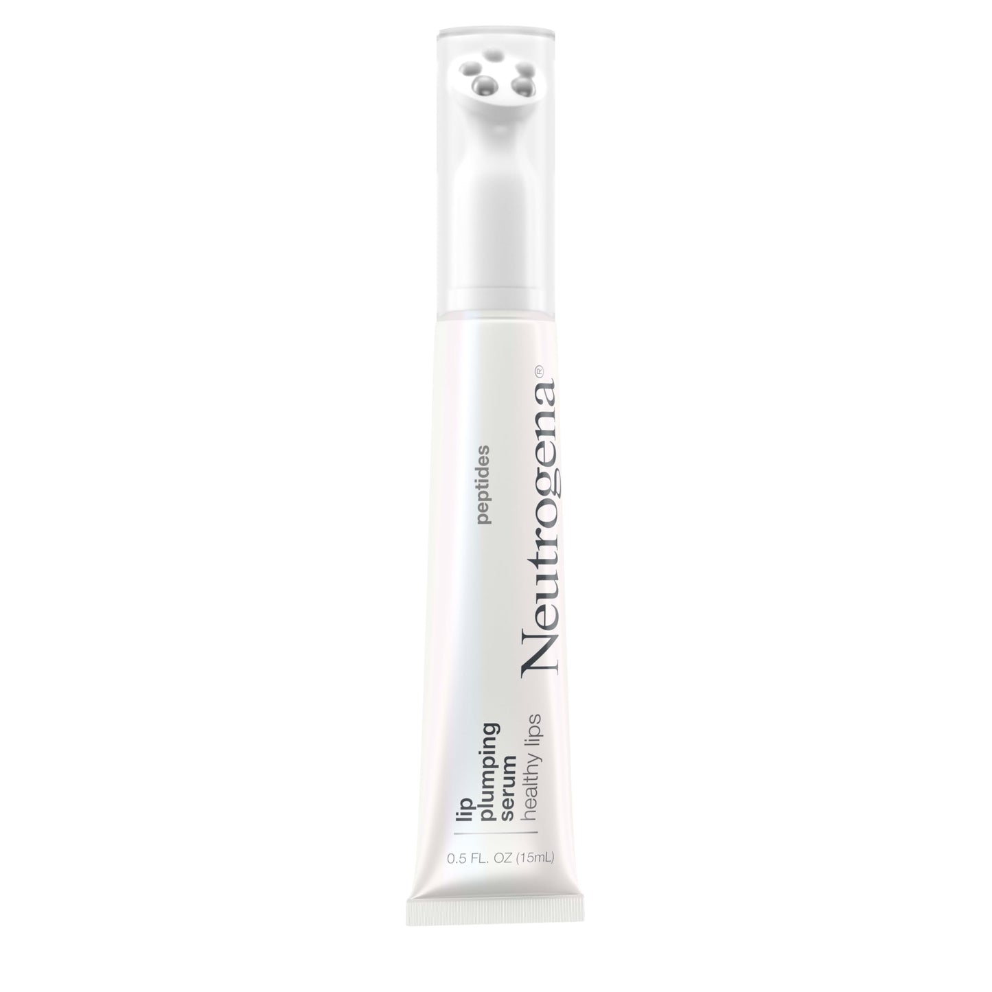 Neutrogena Healthy Lips Plumping Serum – Lip Enhancer with Peptides for Naturally Fuller, Nourished, Plumper-Looking Lips, 0.5 fl. oz