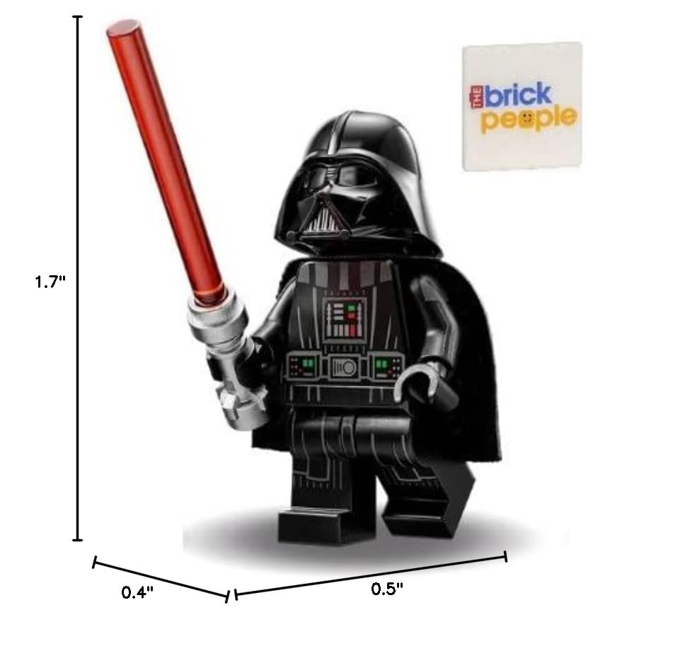 LEGO Star Wars: Darth Vader Minifigure with Lightsaber and Extra Black Cape