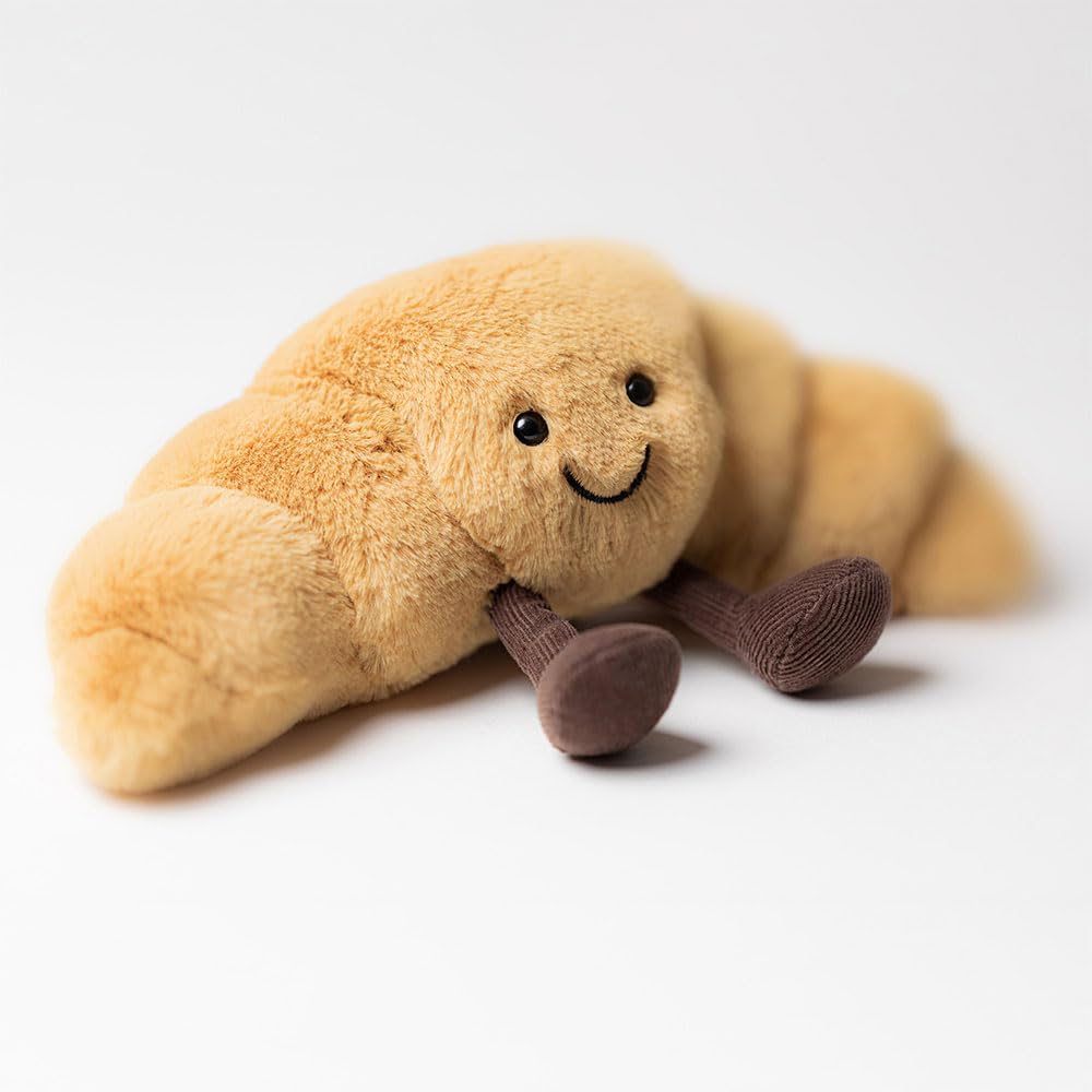 Jellycat Amuseables Croissant Stuffed Toy, Small 8.5 inches - Pastry Plush - Fun Gift Idea
