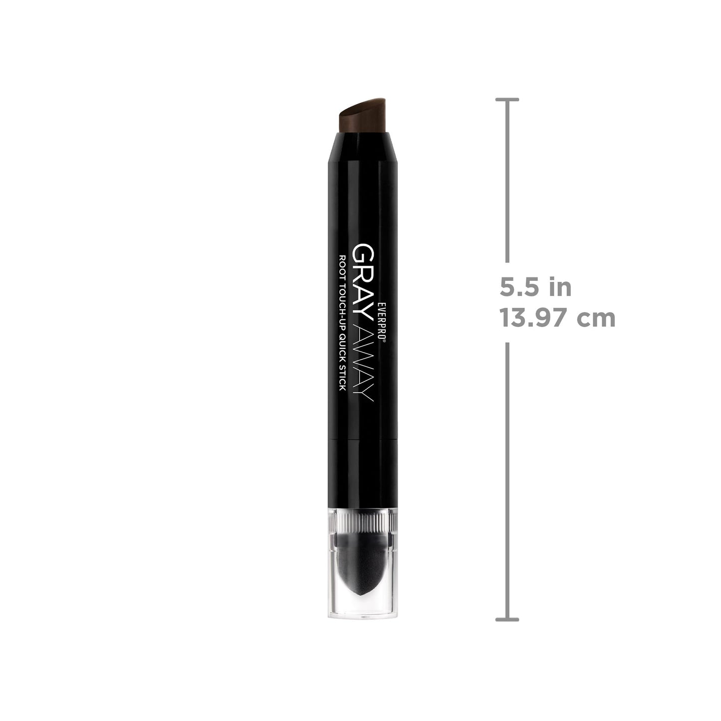 EVERPRO Gray Away Root Touchup Quick Stick, Black/Dark Brown, 0.1 Oz