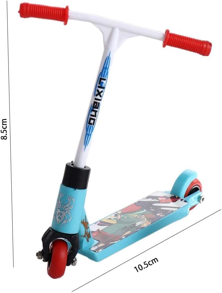 2Pcs Mini Finger Scooters - Tiny 2-Wheel Trick Toys for Parties, Finger Training, Magic Kits, Juggling Sets & Birthday Gifts