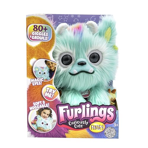 Furlings Finley - 13" Interactive Plush Toy, 80+ Sounds & Animations, Gift for Girls & Boys 3+