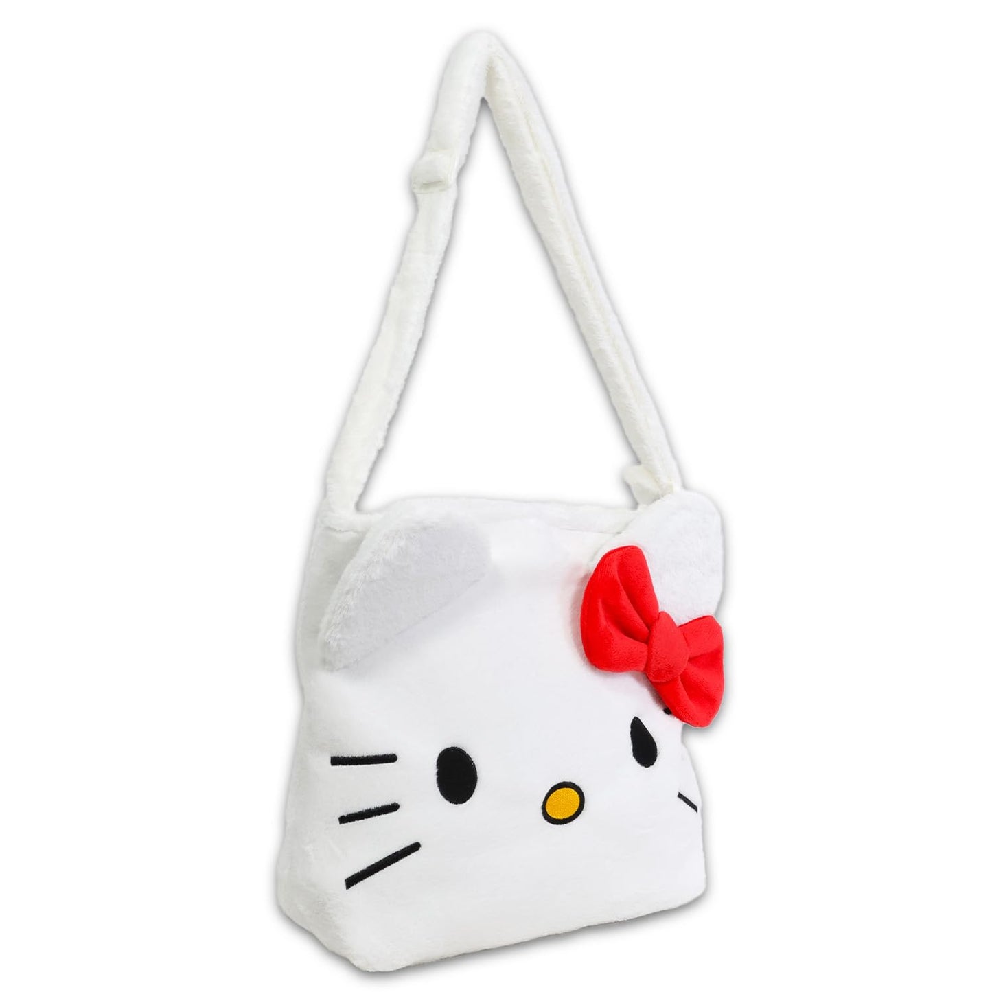 Hello Kitty Plush Purse Set – Plushie Head Crossbody Bag, Straps, Tattoos & Accessories for Girls
