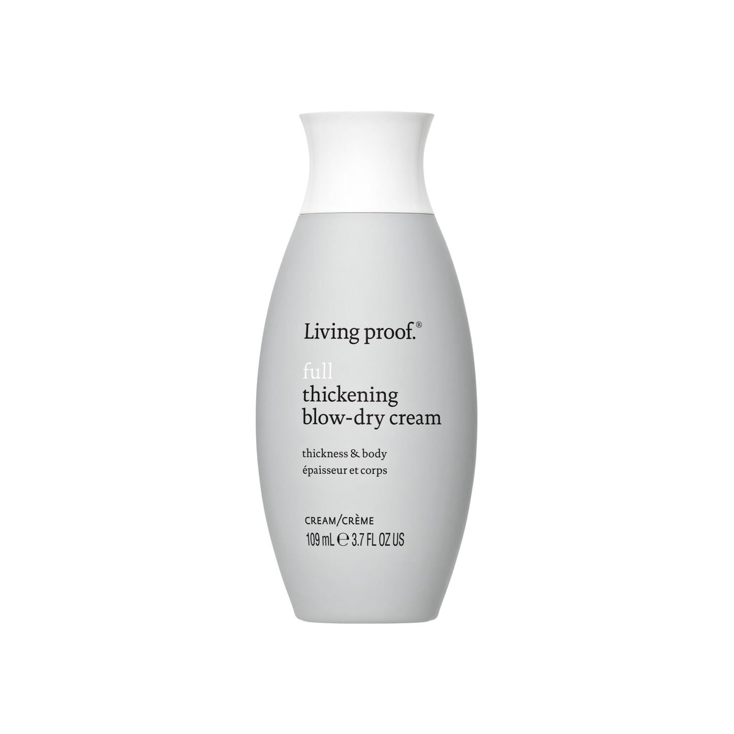 Living proof Full Thickening Blow-Dry Cream – All-Day Fullness, Shine, Lightweight Conditioning, Heat Protection for Fine or Flat Hair, 3.7 oz