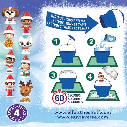 The Elf on the Shelf Secret SnoPrize Series 4 – Holiday Surprise Globe with Magic Snow & 1 Mystery Mini Figure, Kids Stocking Stuffer