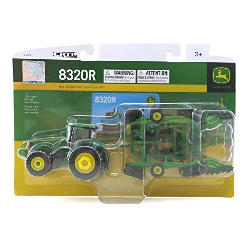 ERTL John Deere 8320R Tractor and Model 637 Disk Set (1:64 Scale)