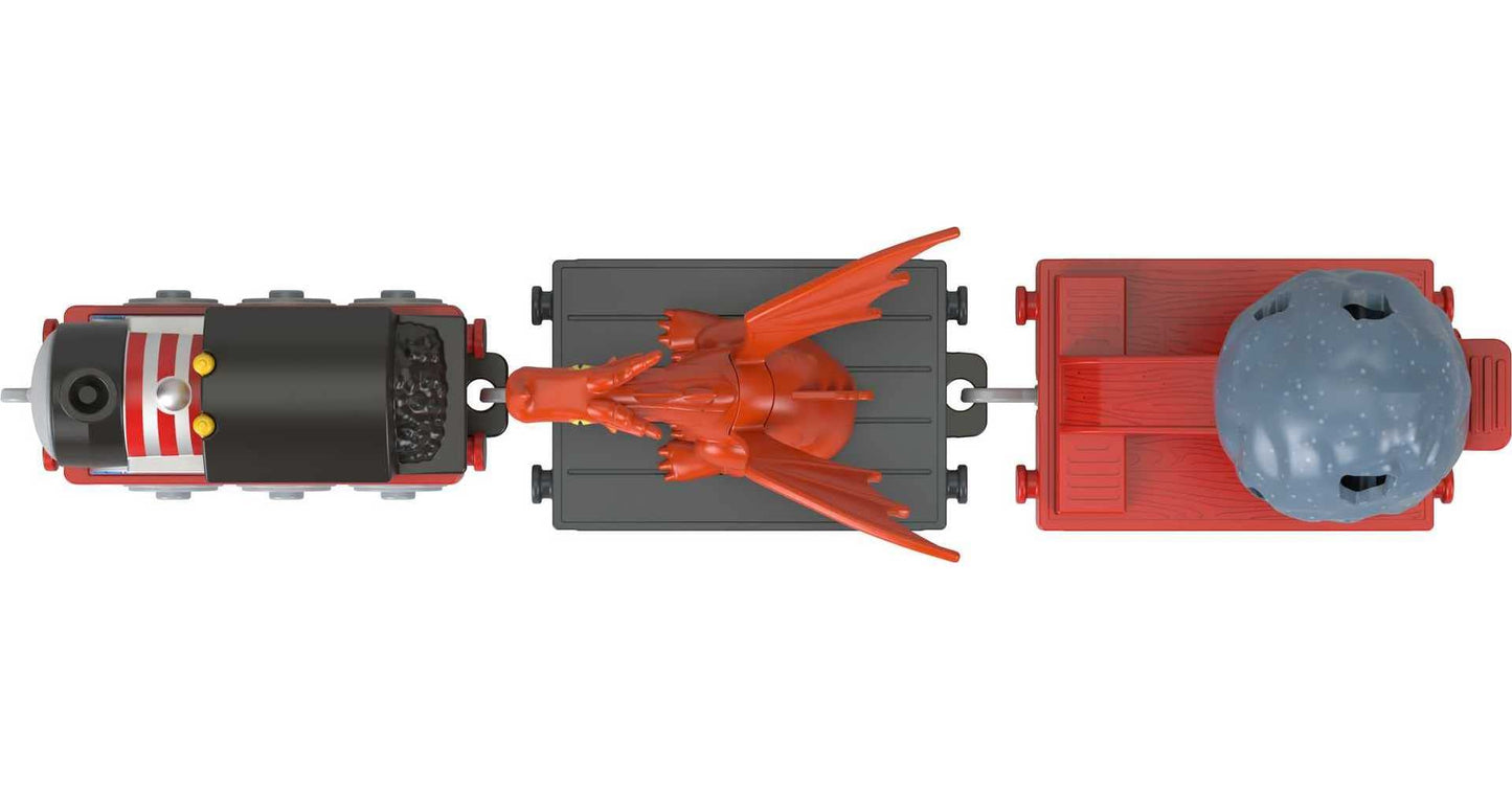 Thomas & Friends Diecast Toy Train Medieval Thomas Push-Along Engine with Boulder Launcher for Preschool Pretend Play Kids Ages 3+ Years