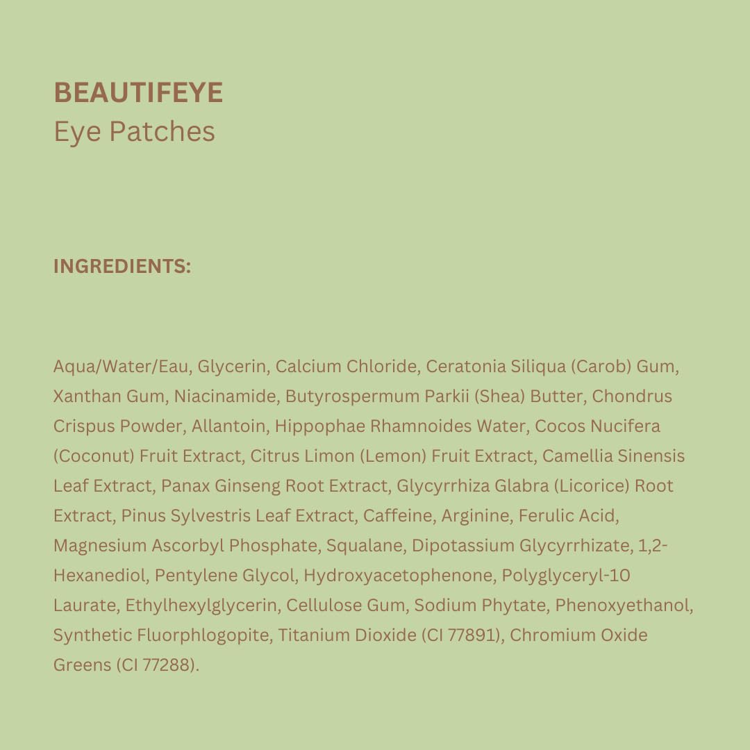 Pixi BeautifEYE Hydrogel Under-Eye Patches | Refreshing Eye Patches For Dark Circles | Brighten & Hydrate Under Eyes | 30 Pairs / 60 Patches