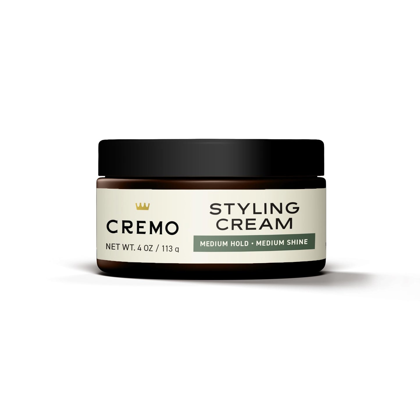 Cremo Hair Styling Cream, Barber Grade, Medium Hold, Medium Shine Hair Products, 4 Oz