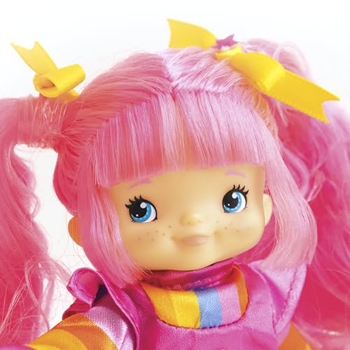 Rainbow Brite 5.5-inch Tickled Pink Poseable Fashion Doll with 4 Surprise Reveal Accessories