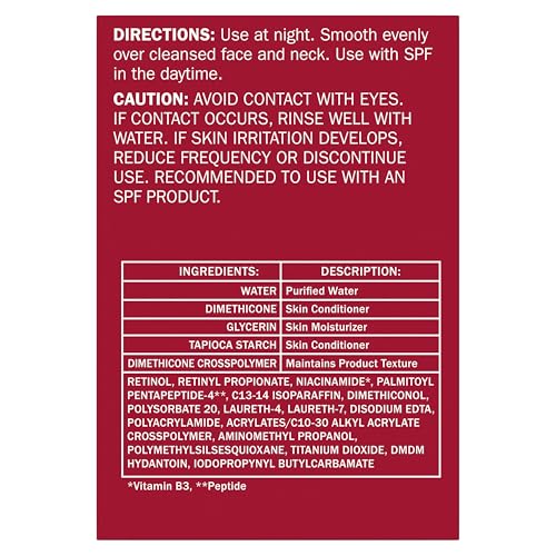 Olay Retinol 24 Night Face Moisturizer for Women – Anti-Aging, Fragrance-Free, Hydrates, Smooths Fine Lines & Wrinkles, 1.7 oz