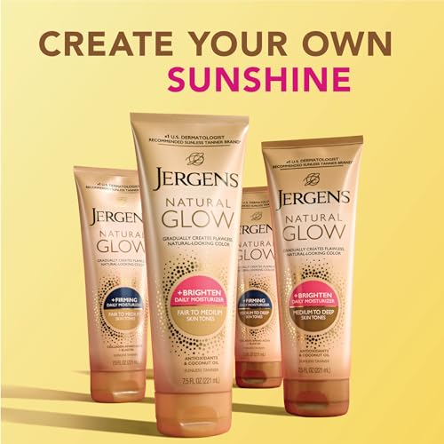 Jergens Natural Glow + Firming Daily Moisturizer Medium to Tan Skin Tones 7.5oz