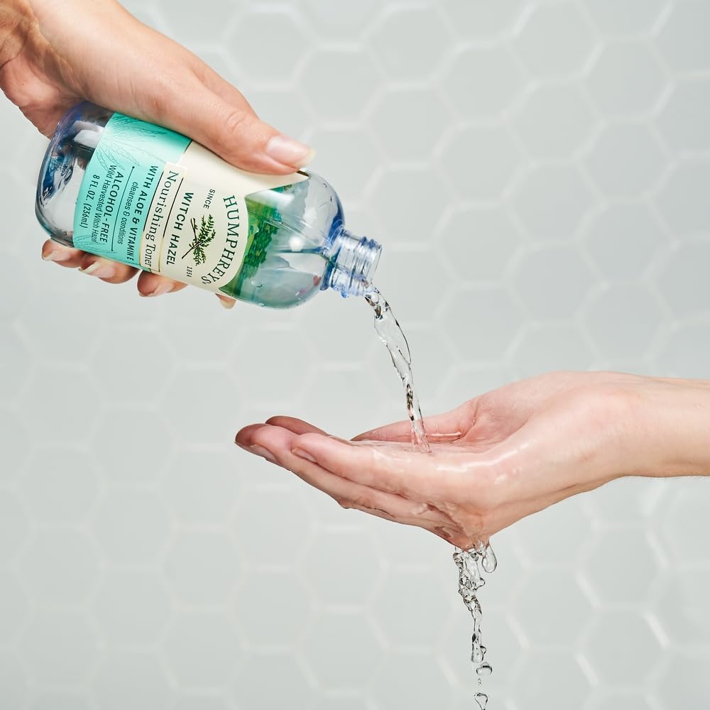 Humphreys Witch Hazel Nourishing Toner | Wild Harvested Witch Hazel & Aloe | Alcohol-Free | Natural | Hydrating | Soothing | 8 Fl Oz