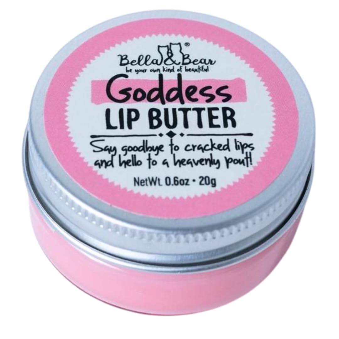 Bella & Bear Goddess Lip Scrub & Lip Butter Set – Lovely Gift for Women - Teen Girls & Tweens