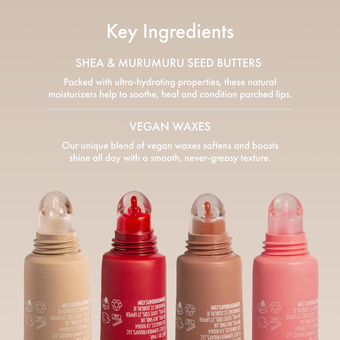 Summer Fridays Tinted Lip Butter Balm - Vegan, Sheer-Tinted Lip Balm for Moisture, Shine & Hydration, Pink Sugar, 0.5 oz