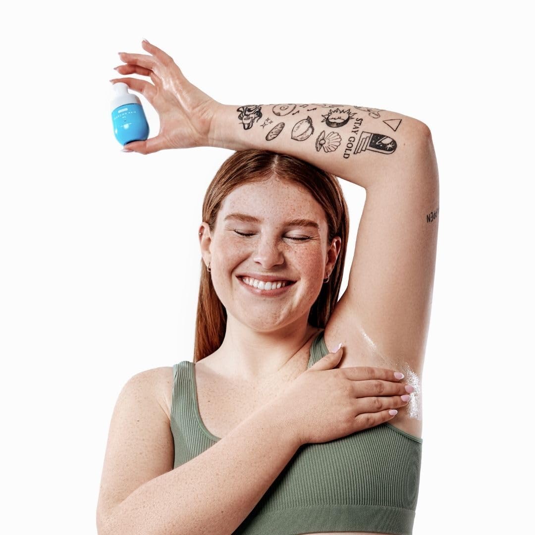 Bushbalm Ingrown Hair Trio Bundle – Roller Rescue, Nude Oil & Scrub with AHA/BHA, Exfoliating & Soothing for Razor Bumps