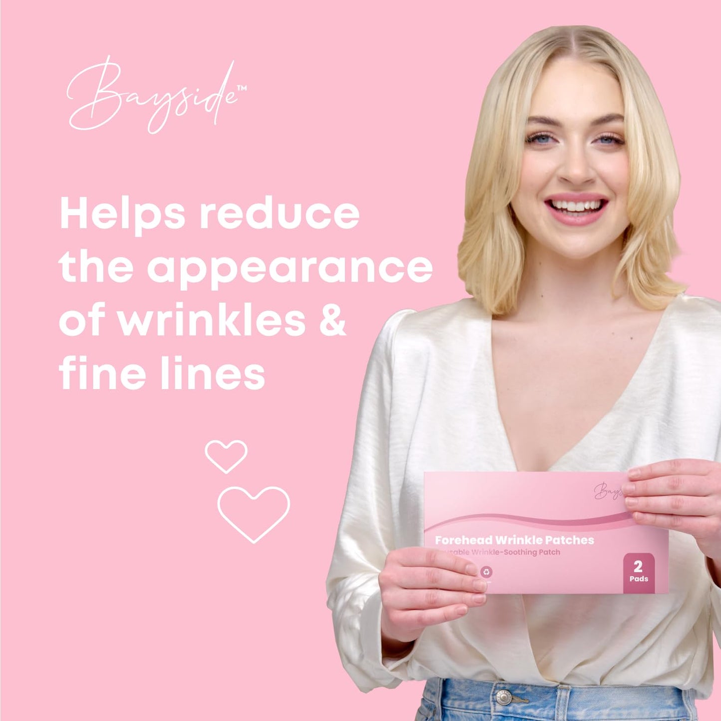 Forehead Wrinkle Patches – Reusable, Non-Invasive Skin Care for Fine Lines & Wrinkles, Pairs with Eye Patches, Pack of 2