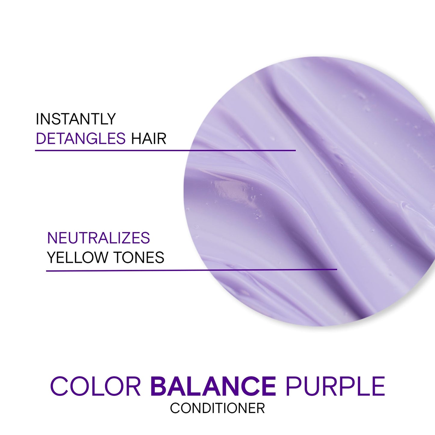 Joico Color Balance Purple Conditioner | Neutralizes Brassy Yellow Tones | For Blonde & Gray Hair | Enhances Shine & Color Vibrancy | 8.5 Fl Oz