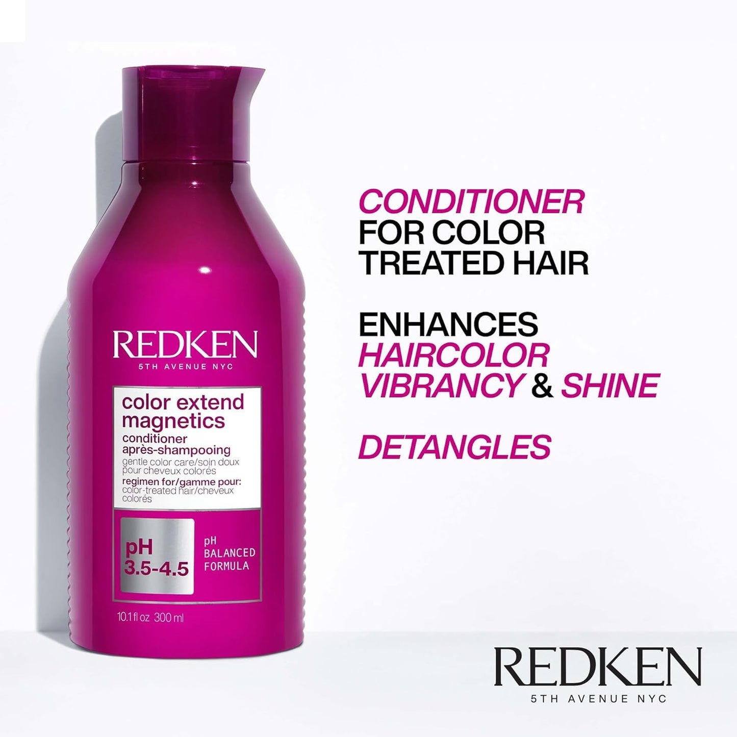 Redken Color Extend Magnetics Sulfate-Free Conditioner for Color-Treated Hair – Protects Color, Boosts Shine & Strengthens with Amino Acids