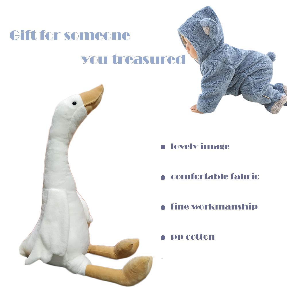 CHELEI2019 15.7" Swan Stuffed Animal,Goose Plush White Stuffed Animal Toy Gifts for Kids
